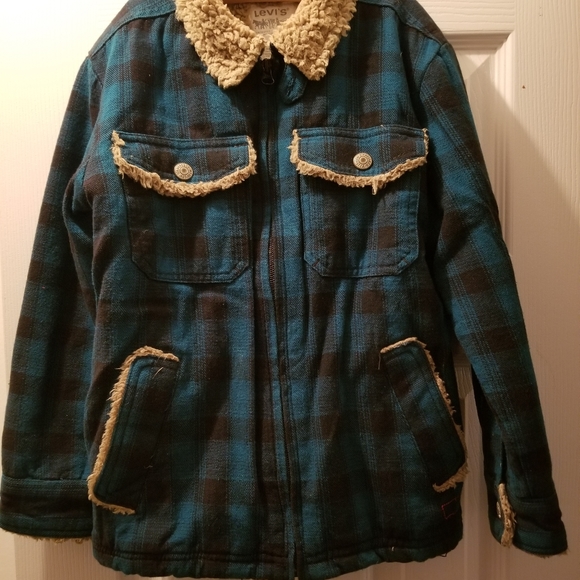 ( Boys ) Levi's Plaid Lumberjack Flannel - Picture 4 of 4
